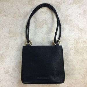 Vintage Franchetti Bond Braided Strap Purse, Black